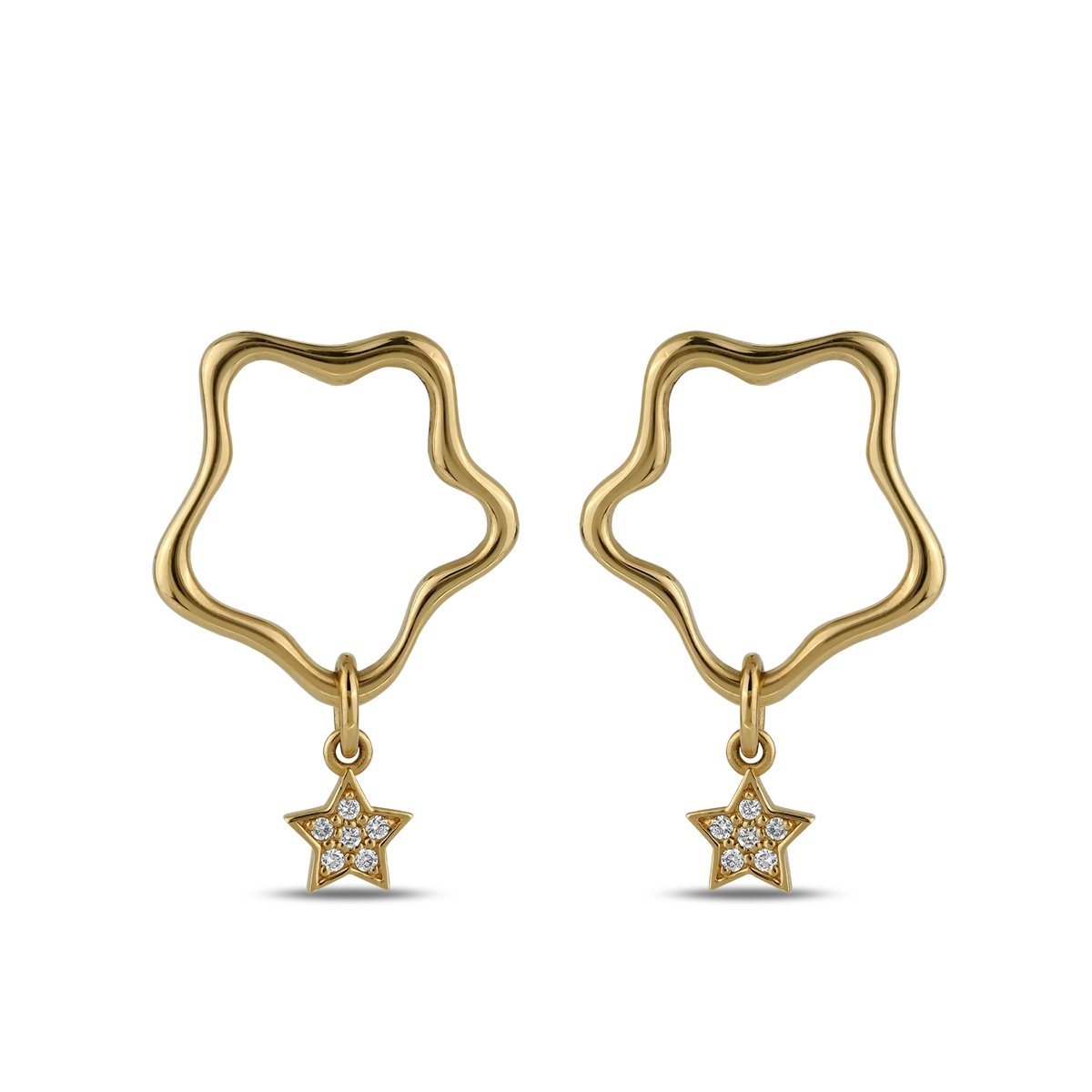 Contour Star Earring - Image 4