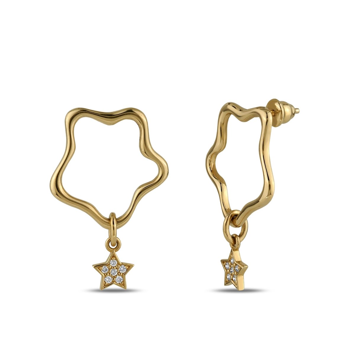 Contour Star Earring - Image 3