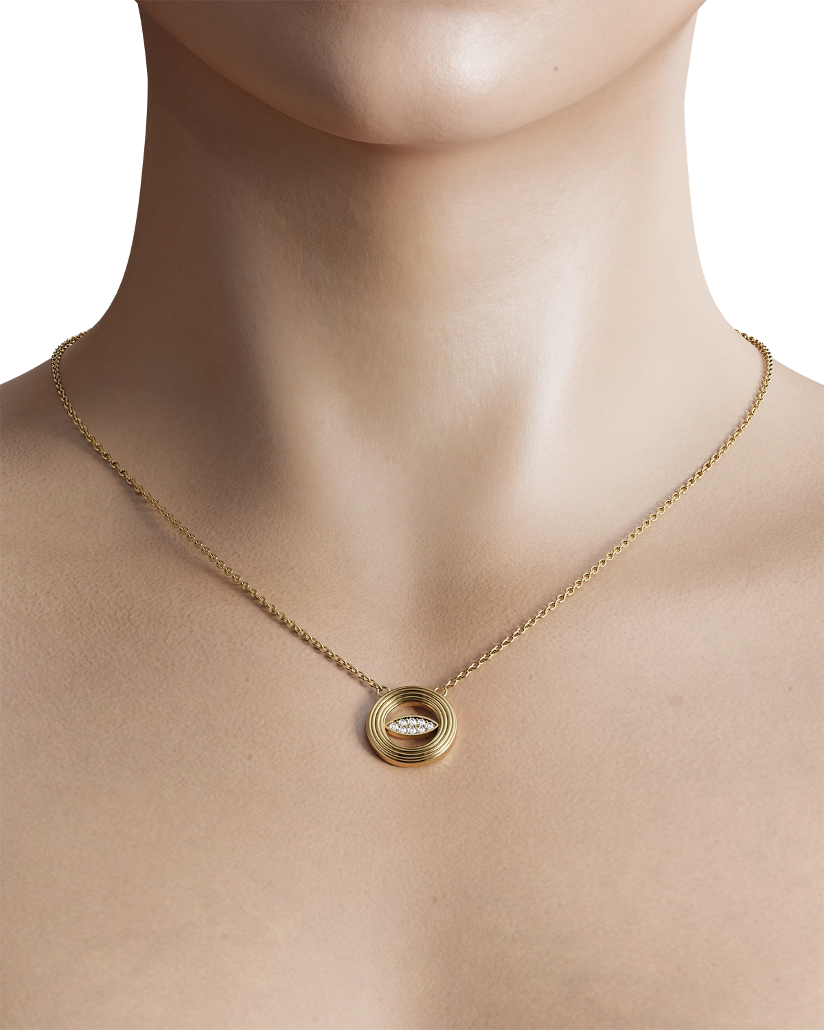 This engagement gold disc necklace is designed to be treasured for generations to come. It's a symbol of your love and commitment that will be passed down as a family heirloom, reminding you of the special moments you've shared together.