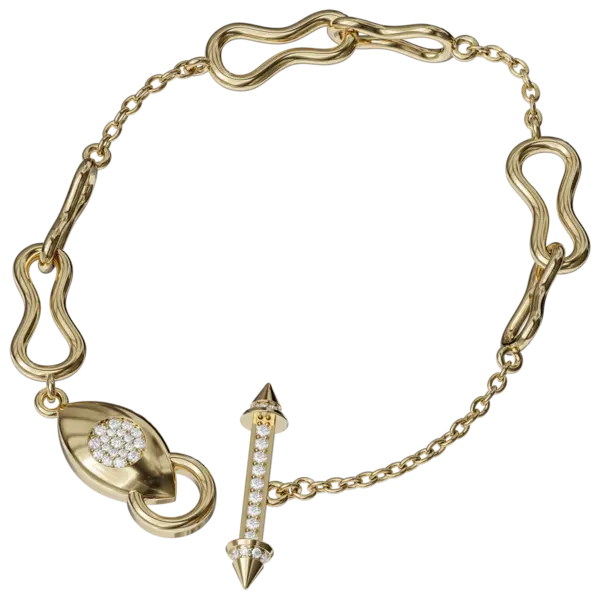 Perfect for both casual outings and formal occasions, this bracelet effortlessly complements any outfit, making it a versatile addition to your jewelry collection. The secure clasp ensures a comfortable fit, while the eye-catching design guarantees you'll turn heads wherever you go. Embrace your unique style with this striking big chain bracelet that radiates confidence and elegance. Treat yourself or gift it to a loved one as a timeless piece that will be cherished for years to come.