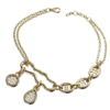 The perfect blend of bold elegance and contemporary style, meet our Trendy Gold Large Chain Bracelet studded with dazzling diamonds. This statement piece features oversized gold links that exude luxury and confidence, making it a must-have accessory for every fashion-forward individual. This bracelet is designed to elevate your style. Embrace your individuality and make a striking impression with this elegant piece of jewelery that beautifully balances modern trends with timeless sophistication.