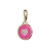 Indulge in a whimsical touch with these enchanting cotton candy-like charms, perfect for adding a sweet flair to your jewelry collection. Meticulously crafted from luxurious gold and adorned with vibrant enamel, each charm is embellished with sparkling diamonds that catch the light beautifully. Whether you choose to showcase them in necklaces, earrings, or bracelets, these charming accents are designed to elevate your style and bring a playful elegance to any outfit. Embrace the delightful blend of sophistication and fun with these exquisite pieces that are sure to make a statement!