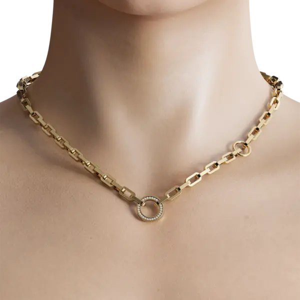 Embrace the eternal bond of love with our exquisite Circle Engagement Necklace, a stunning symbol of unity and commitment. Crafted from the finest materials, this elegant piece features a beautifully polished circle pendant that gracefully captures the essence of your love story.