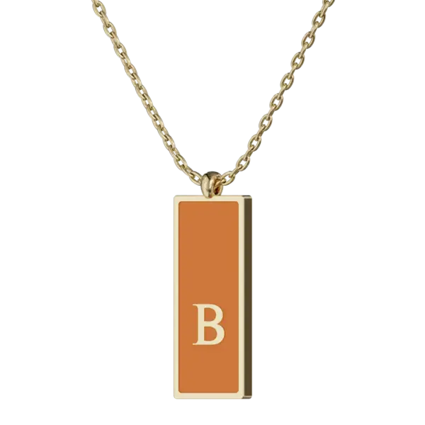 Whether you’re looking to make a personal statement, celebrate a loved one, or simply add a touch of elegance to your ensemble, this enamel letter "B" necklace is a timeless piece that beautifully combines style and sentiment. Gift it to yourself or a cherished friend for a thoughtful and memorable present.
