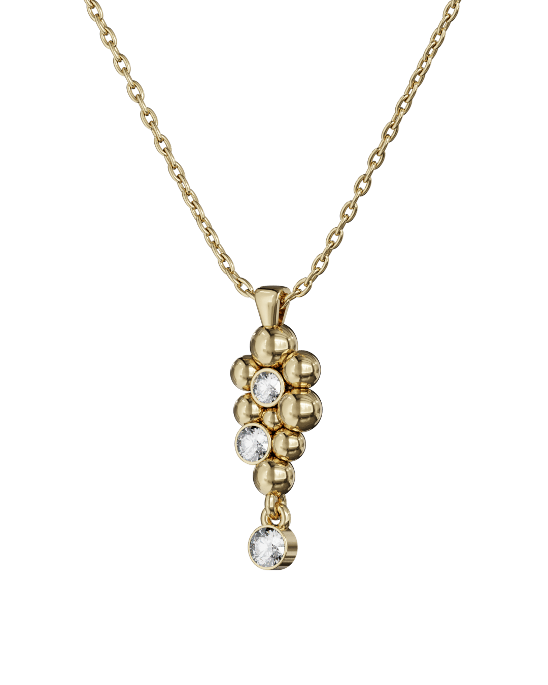 Diamond Grape Necklace