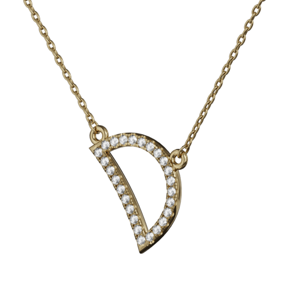 Whether as a statement piece or a subtle nod to your name, this necklace is perfect for layering or wearing alone. The ideal gift for yourself or a loved one, celebrating the uniqueness of each individual.