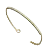 The asymmetrical arrangement of the diamonds creates a one-of-a-kind look, ensuring this bracelet stands out in any collection. Its minimalist yet eye-catching design makes it an ideal accessory for both casual and formal occasions. Lightweight and comfortable, it effortlessly enhances any outfit, making it a versatile addition to your jewelry box.