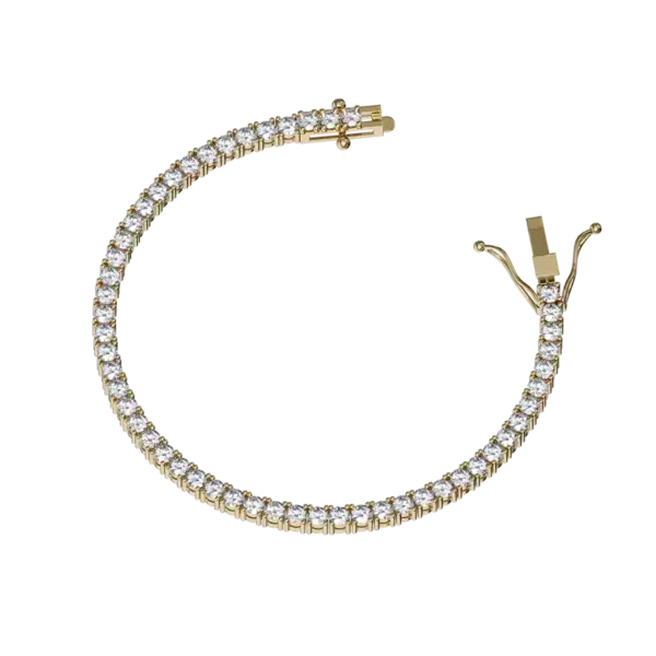 Whether you're dressing up for a gala or adding a touch of glamour to your everyday look, the Iconic Design Tennis Bracelet is a versatile piece that complements any outfit. It also makes a thoughtful gift for loved ones, symbolizing enduring love and elegance.