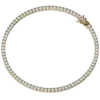 Celebrate your special moments with our exquisite tennis bracelet, a symbol of love and elegance that will make your loved ones shine. Crafted with precision and care, this stunning piece features a continuous line of sparkling stones, seamlessly set in a delicate yet durable metal band.