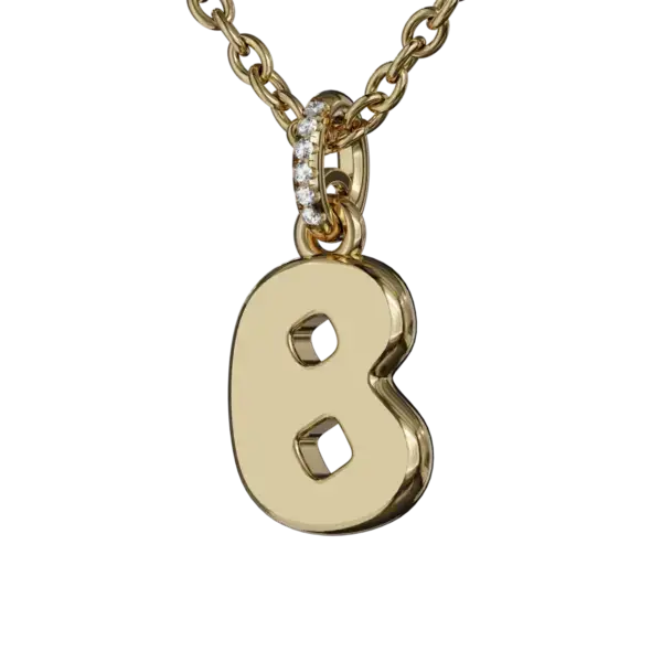 Whether you choose to wear your initial, a loved one's, or a meaningful letter, this pendant is not only a stylish accessory but also a personal emblem of identity and connection. It is crafted from premium materials, available in various finishes such as solid gold or sterling silver, allowing you to customize your piece to match your personal style.