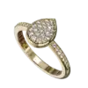 Introducing our Trendy Diamond Drop Ring in Gold – a stunning piece that effortlessly combines modern elegance with a touch of glamour. Crafted from luxurious gold, this ring features a delicate drop design that showcases a brilliant diamond, expertly cut to maximize its sparkle and shine. The unique silhouette adds a contemporary edge, making it a perfect statement piece for any occasion. Whether worn alone or stacked with other rings, this ring is sure to turn heads and elevate your jewelry collection. Embrace your inner trendsetter with this exquisite diamond drop ring, where timeless beauty meets modern style.