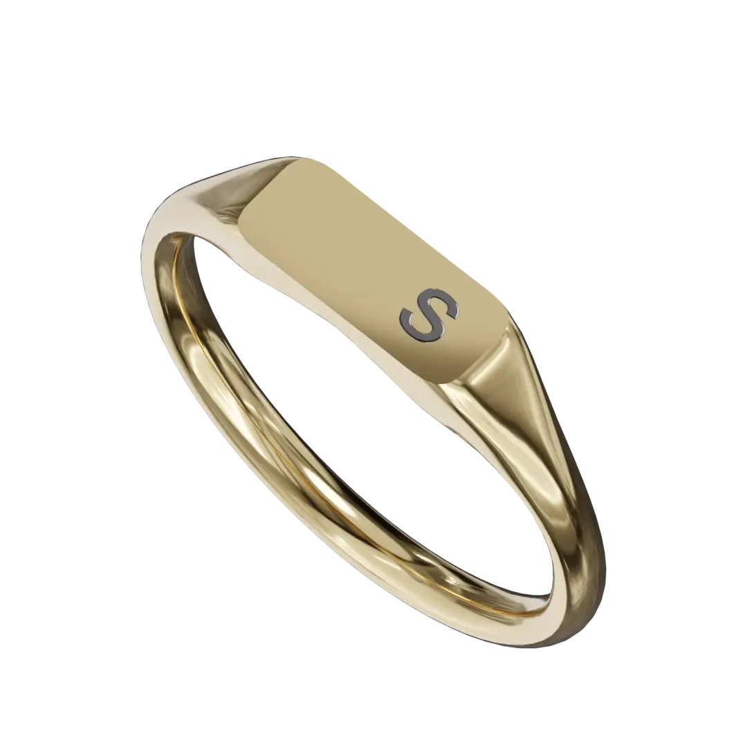 Elevate your accessory game with our Simple Gold 'S' Initial Ring, a perfect blend of sophistication and personal flair. Crafted from high-quality gold, this minimalistic ring features a beautifully stylized letter 'S', effortlessly capturing the essence of individuality. Its sleek design makes it ideal for everyday wear, while its delicate structure allows it to be layered with other pieces for a trendy stacked look. Whether you’re treating yourself or searching for a meaningful gift, this initial ring is a timeless piece that adds a personalized touch to any jewelry collection. Celebrate your uniqueness and showcase your style with this elegant statement piece!
