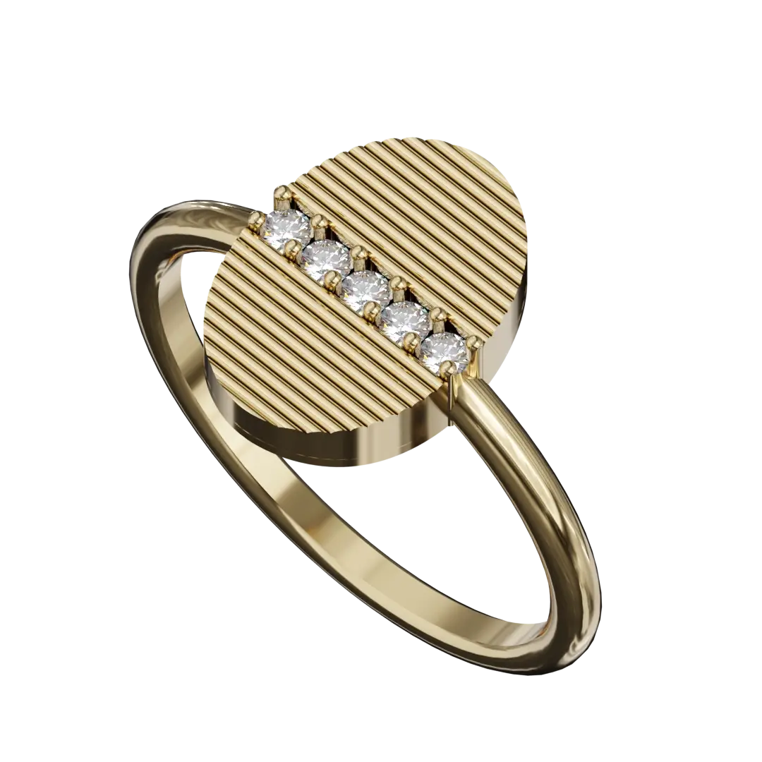 Embrace elegance with this stunning elegant oval-shaped diamond ring, the perfect blend of elegant simplicity and timeless appeal. It exudes a captivating brilliance that catches the light with every movement. Its slim design allows its understated grandeur to shine through, making it the ideal piece to layer or wear alone. Whether you're celebrating a special occasion or looking for an everyday adornment, this oval diamond ring is a versatile addition to any jewelery collection, embodying both sophistication and modernity. Let this exquisite piece become a symbol of love, devotion or simply your celebration.