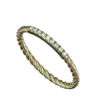 Adorning the band are nine shimmering diamonds, each thoughtfully set to catch the light and enhance the ring's allure. The diamonds, intricately arranged, provide a stunning sparkle without overwhelming the design, making it perfect for both casual outings and special occasions.