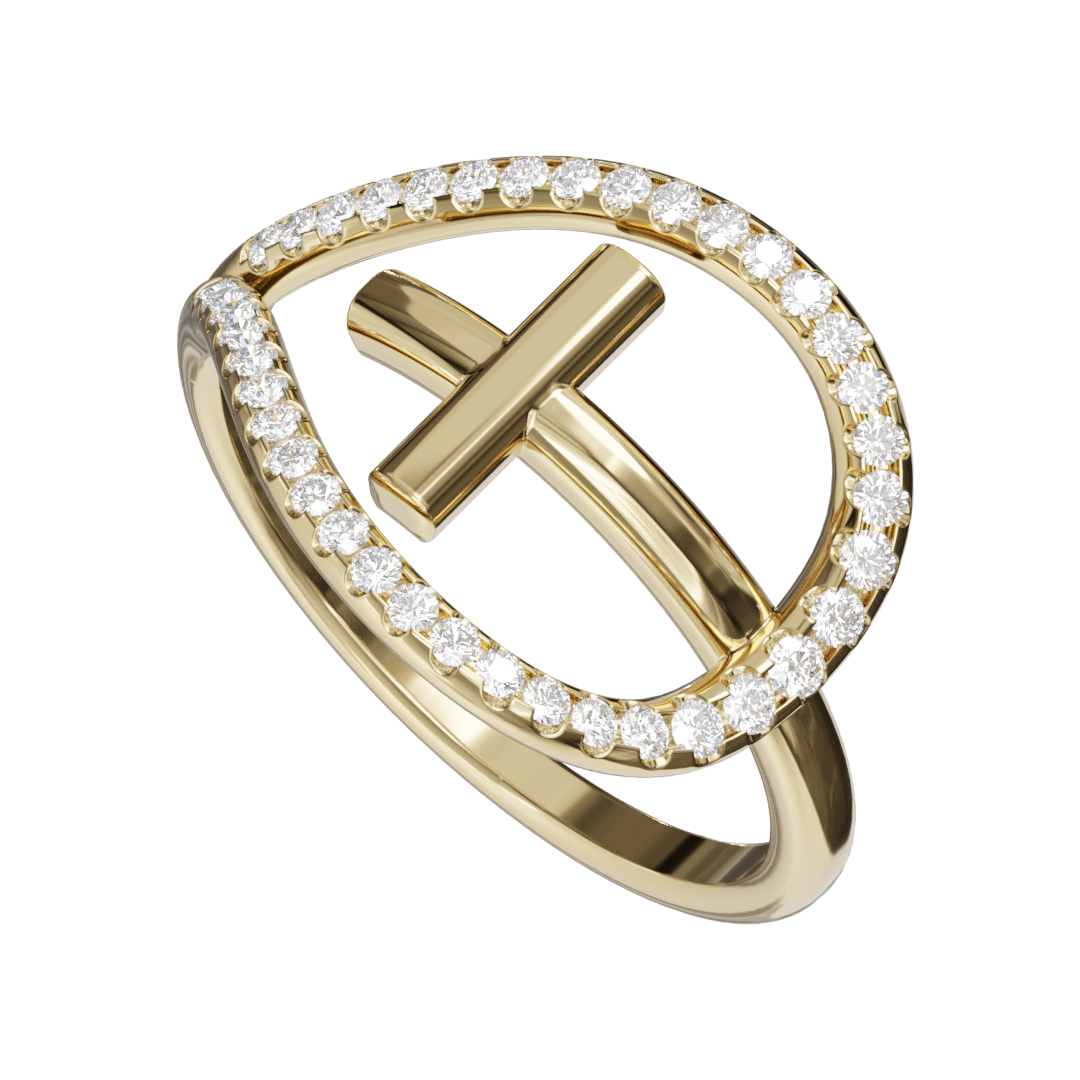 Drop Cross Ring