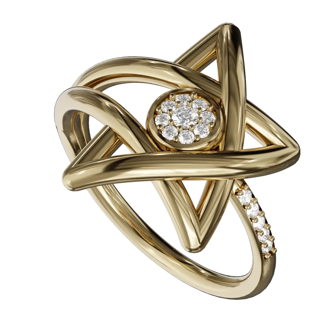 Illuminate your style with our Dainty Diamond Star Shape Ring, a stunning piece that perfectly blends elegance and whimsy. Crafted with meticulous attention to detail, this enchanting ring features a delicate star design, adorned with sparkling diamonds that catch the light from every angle. The shimmery accents create a celestial charm, making it an ideal accessory for any occasion—whether you're dressing up for a night out or adding a touch of magic to your everyday ensemble.