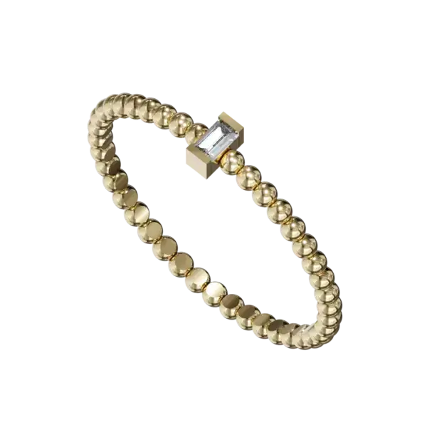 Meet our Trendy Simple Single Diamond Ring, a striking yet minimalist piece designed for those who appreciate elegance in its purest form. Made from high-quality materials, this ring features a single, sparkling diamond set in a stylish and modern band. The brilliance of the diamond is enhanced by an exquisite setting that allows maximum light to pass through, creating a dazzling shine without being overly plain. Its timeless design ensures it will remain a treasured piece for years to come. Discover the beauty of simplicity with our Trendy Simple One Diamond Ring