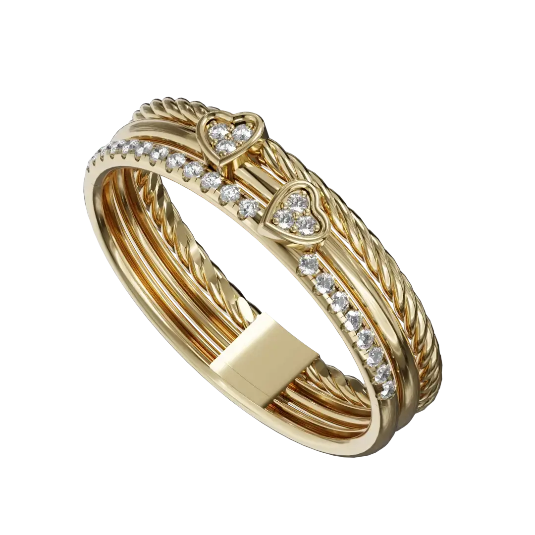 Embrace your dynamic side with our Trendy Heart Ring, a flowing piece that perfectly balances contemporary design with timeless appeal. Made from high quality, this ring features a beautifully sculpted heart symbolizing love and resilience, making it an ideal gift for someone automatically or for someone special.