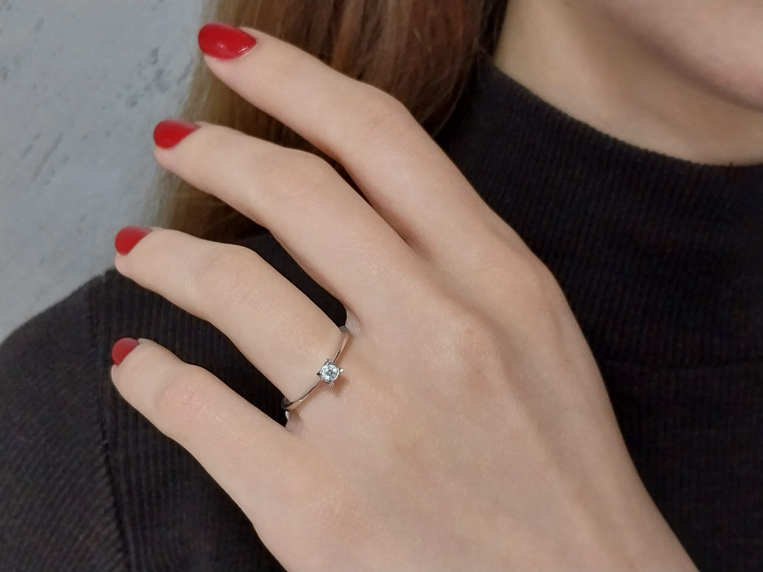 0.11 ctw Sparkle Wedding Ring - Image 3