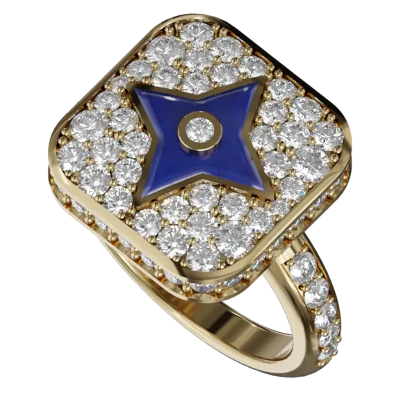 Elevate your jewelry collection with our exquisite Special Square Motif Diamond Ring, a true embodiment of elegance and sophistication. This stunning piece features a unique square motif at its center, expertly crafted to catch the light from every angle.
