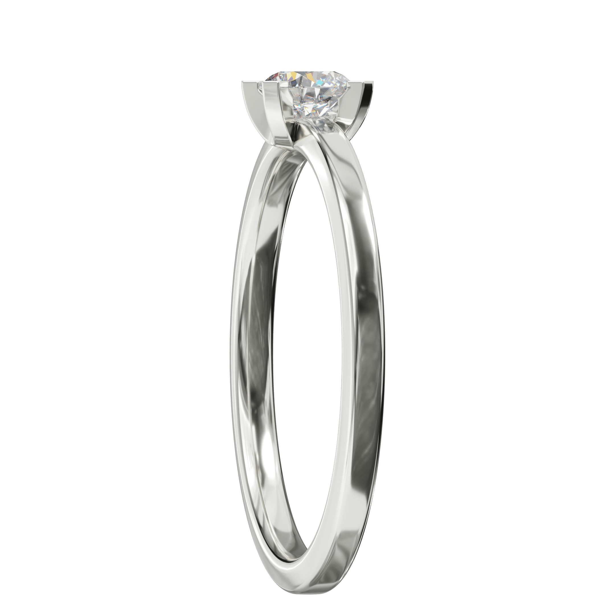 0.25 ctw Diamond Solitaire Promise Ring - Image 4