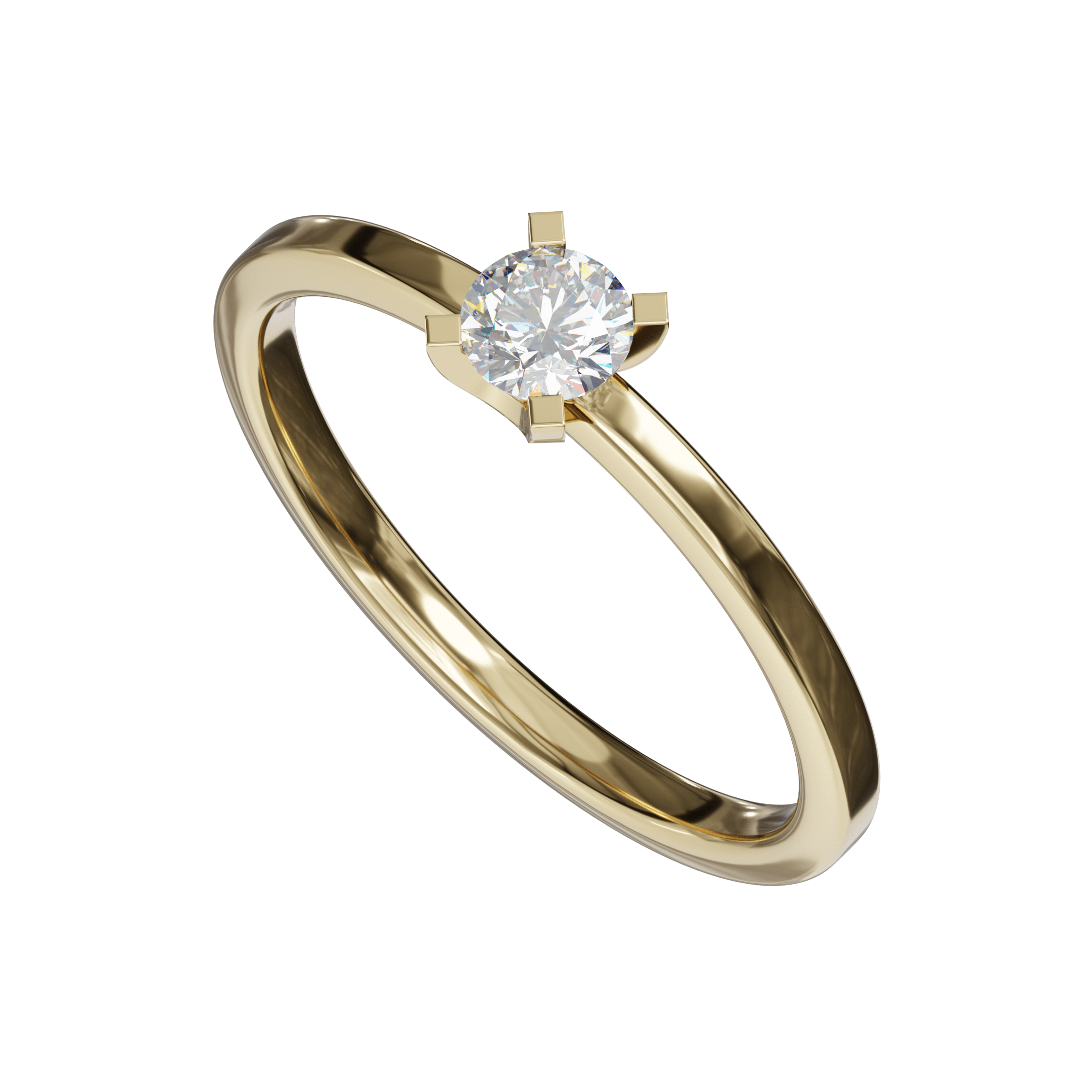 0.25 ctw Diamond Solitaire Promise Ring - Image 5
