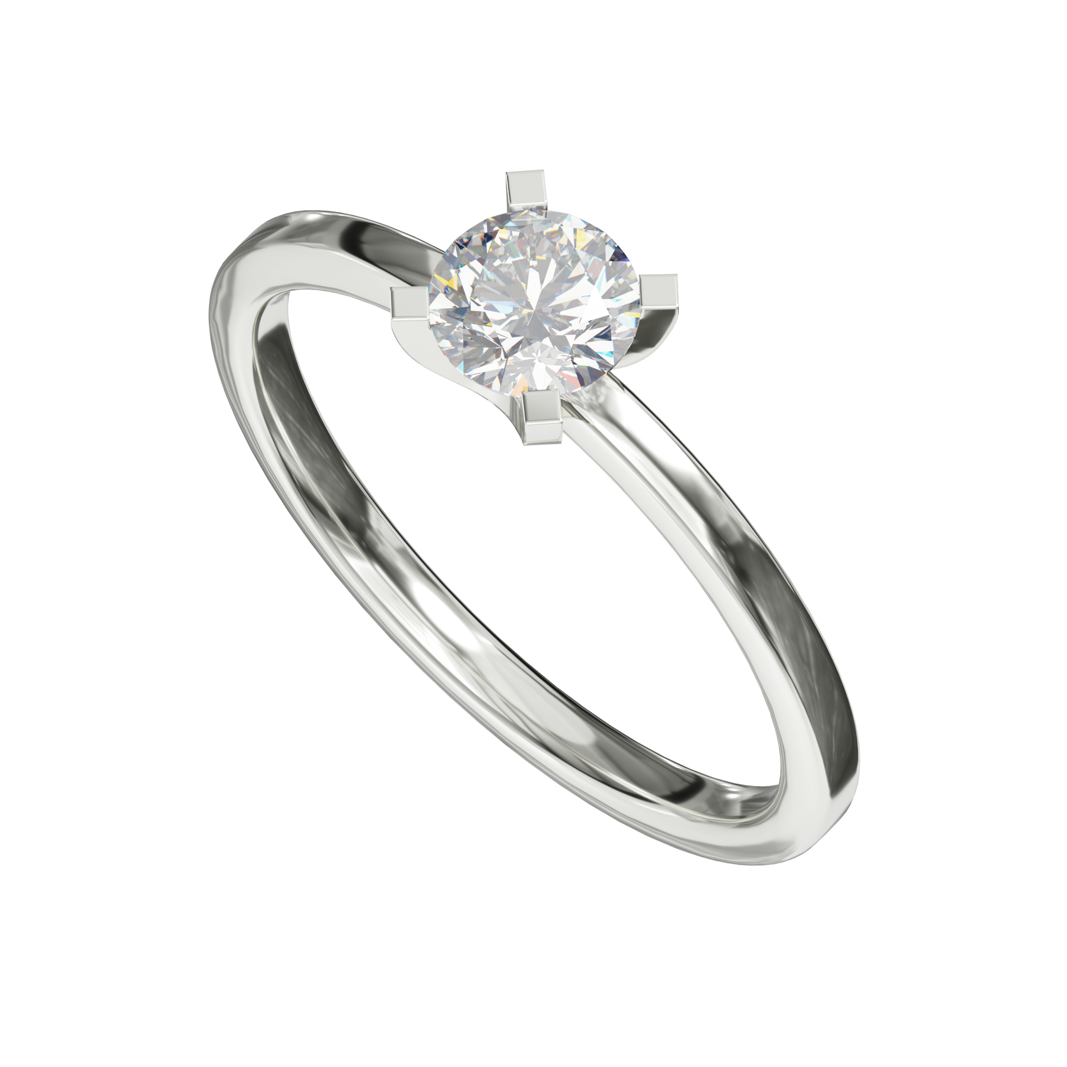 0.50 ctw Diamond Solitaire Promise Ring