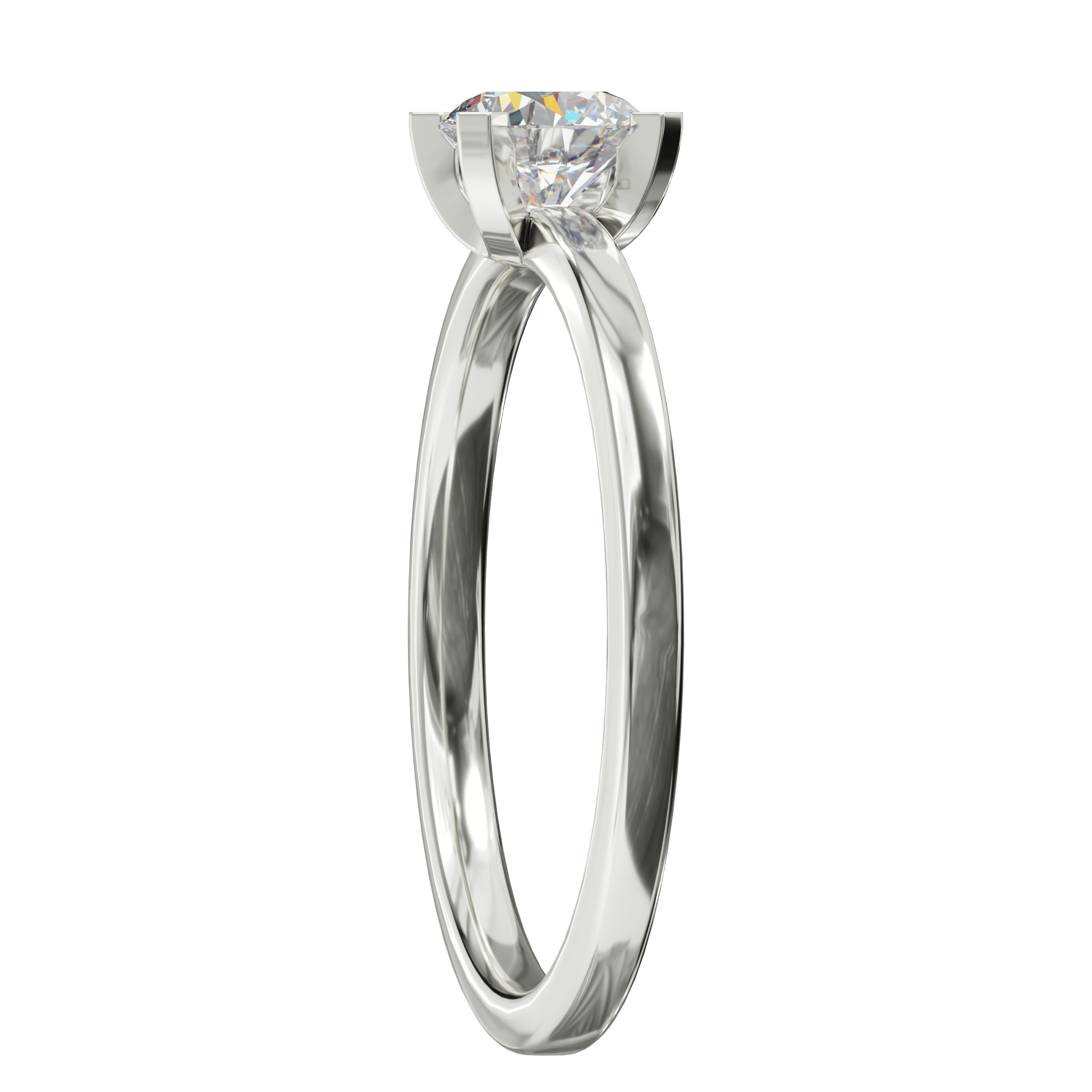 0.50 ctw Diamond Solitaire Promise Ring - Image 3