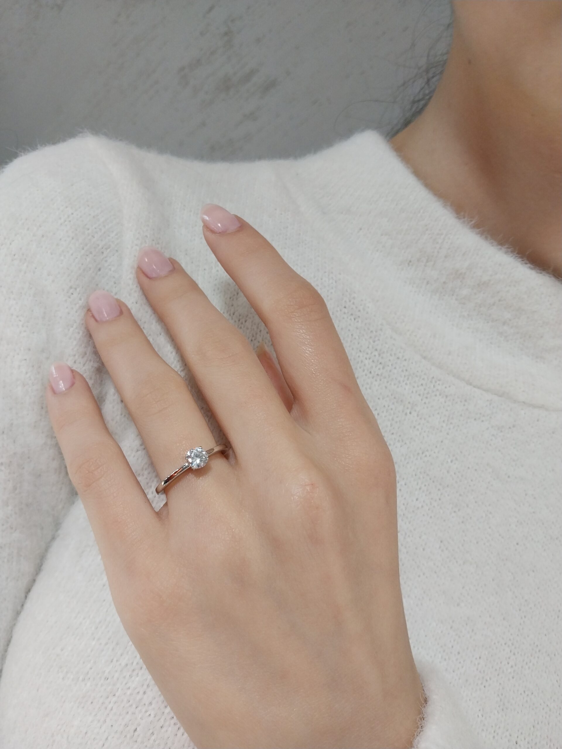 0.40 ctw Diamond Wedding Yüzük Round Cut