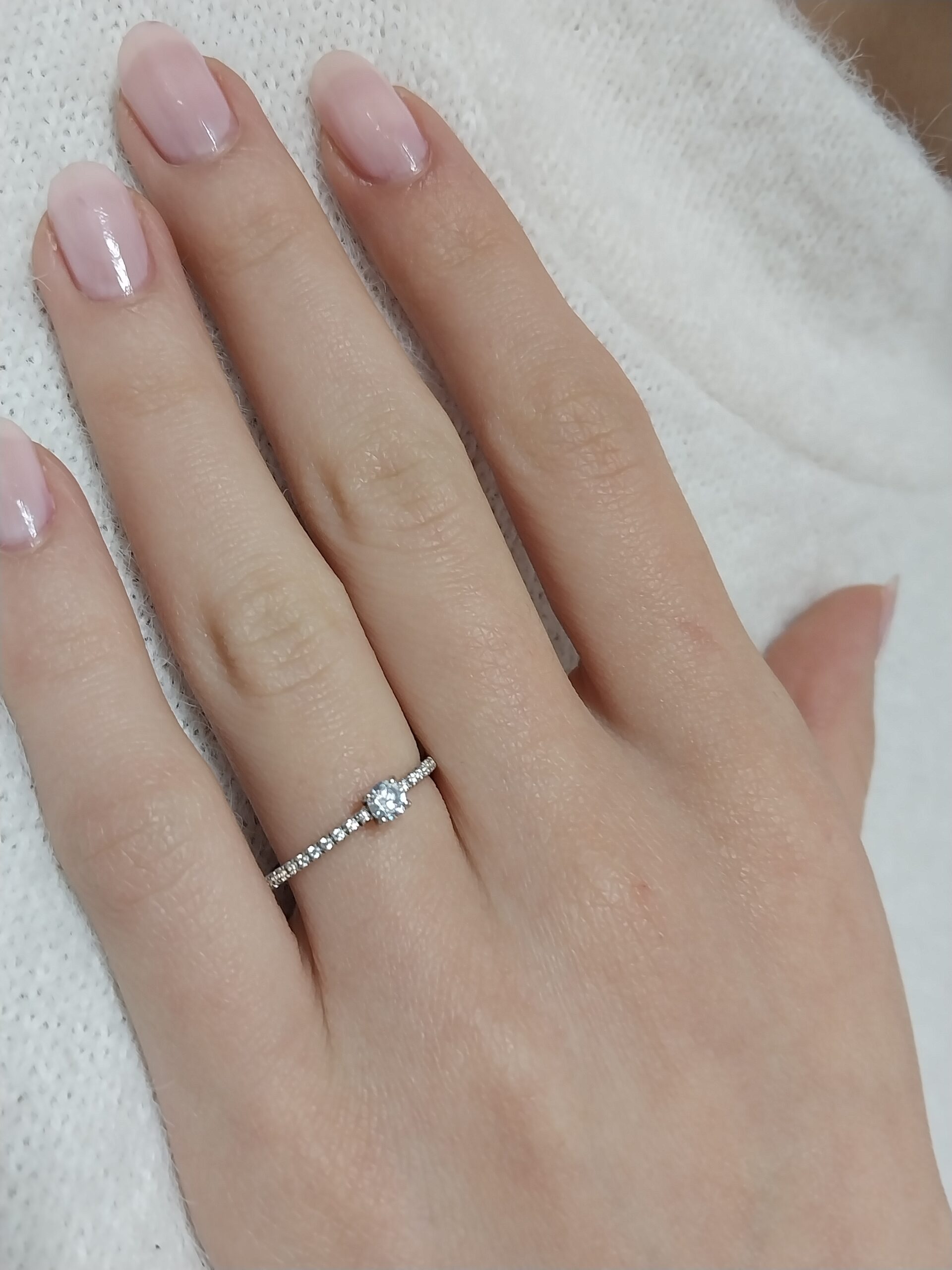 0.32 ctw Diamond Sparkle Line Ring