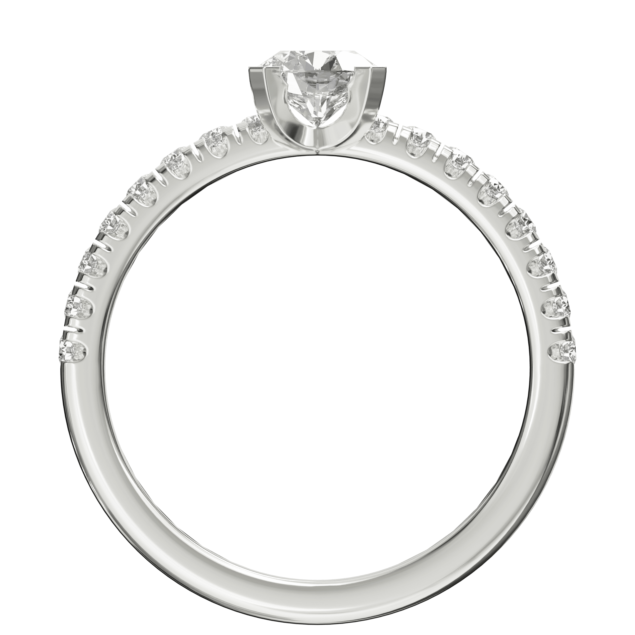 0.74 ctw Diamond Sparkle Line Ring - Image 6