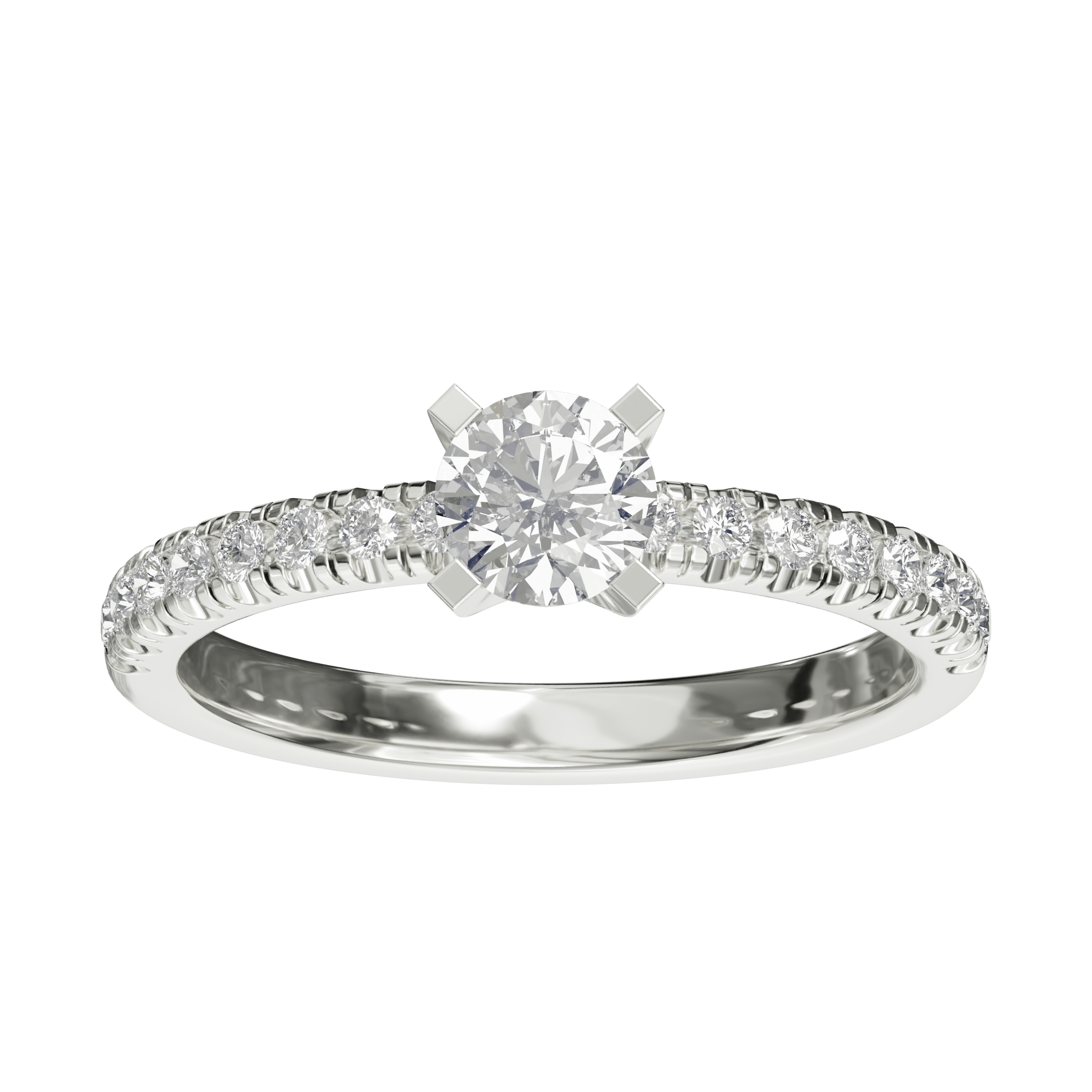 0.74 ctw Diamond Sparkle Line Ring - Image 3