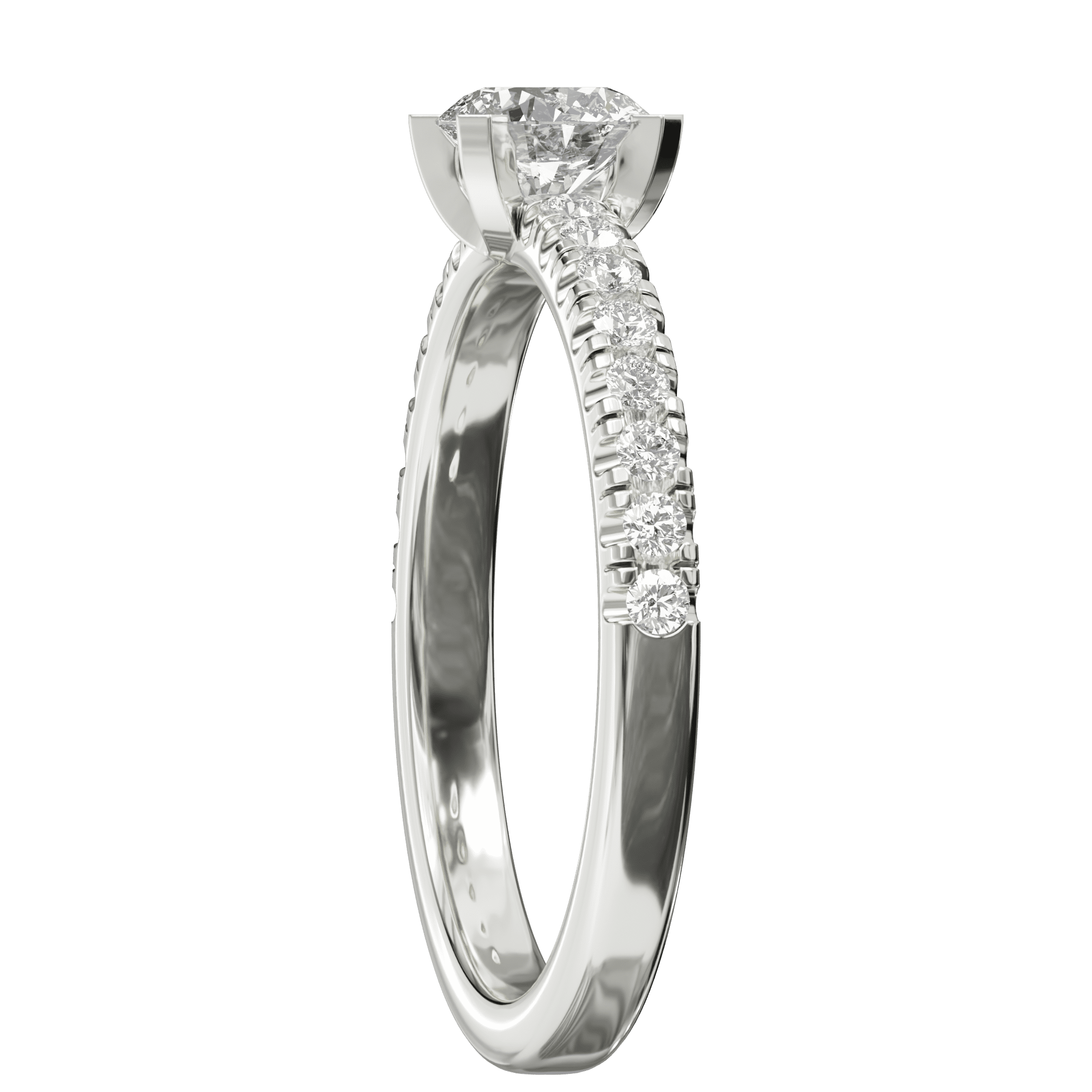 0.74 ctw Diamond Sparkle Line Ring - Image 5