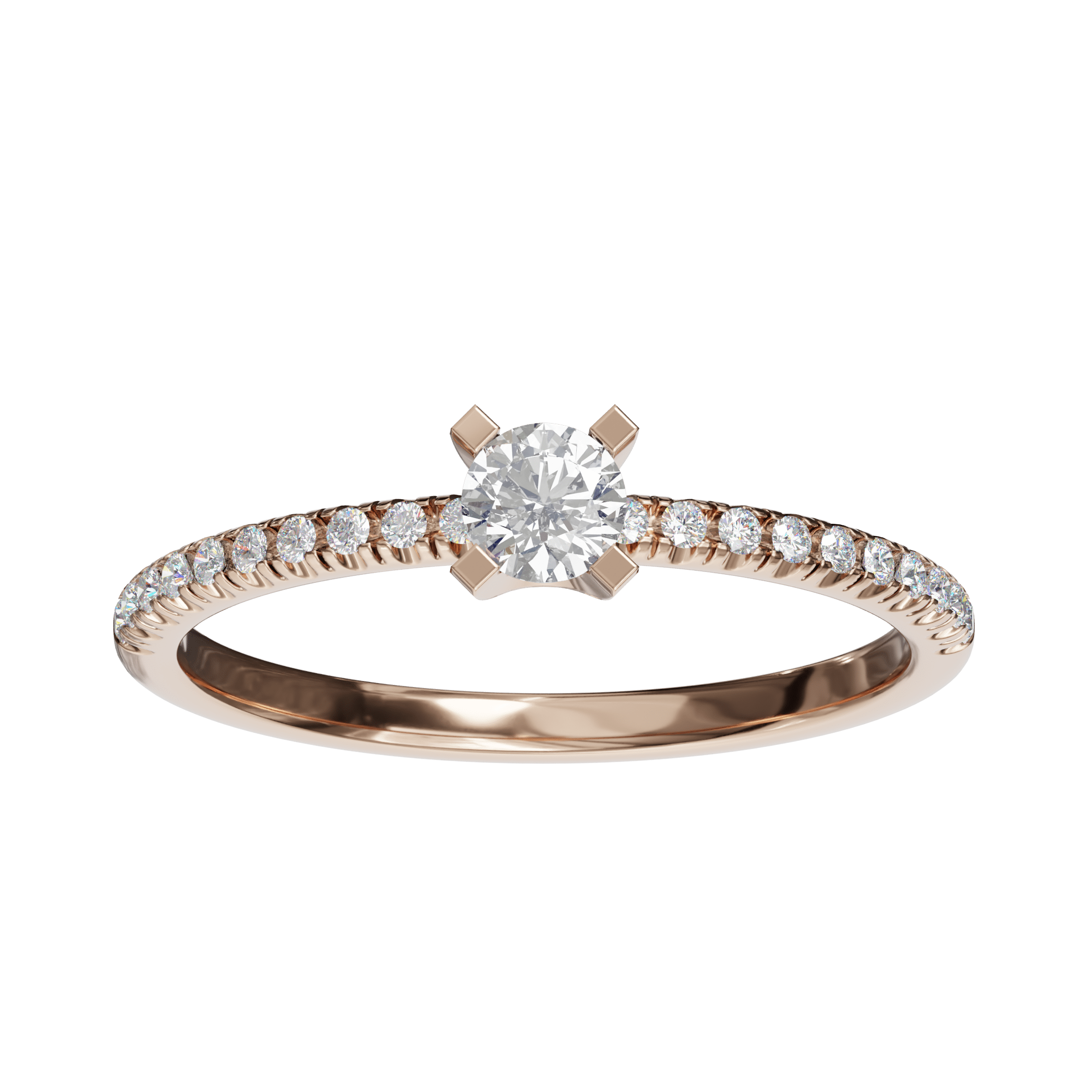 0.32 ctw Diamond Sparkle Line Ring - Image 7