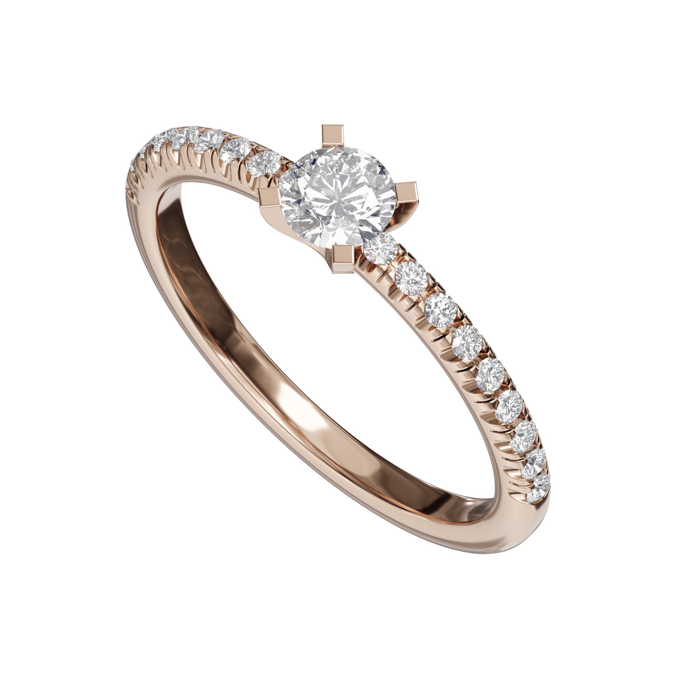 0.48 ctw Diamond Sparkle Line Ring - Image 7