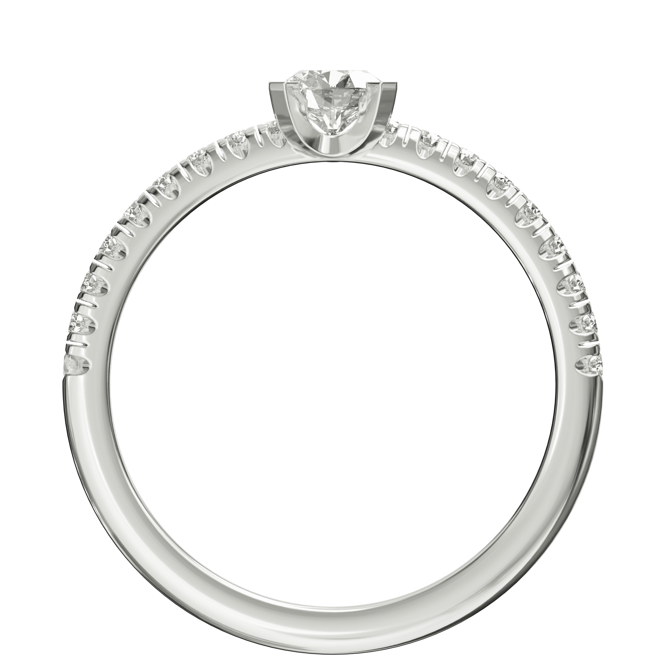 0.48 ctw Diamond Sparkle Line Ring - Image 2