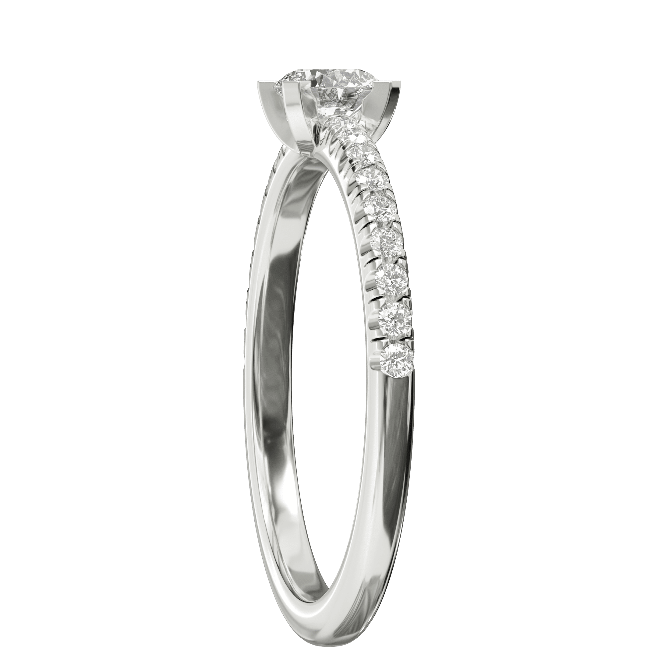 0.48 ctw Diamond Sparkle Line Ring - Image 4