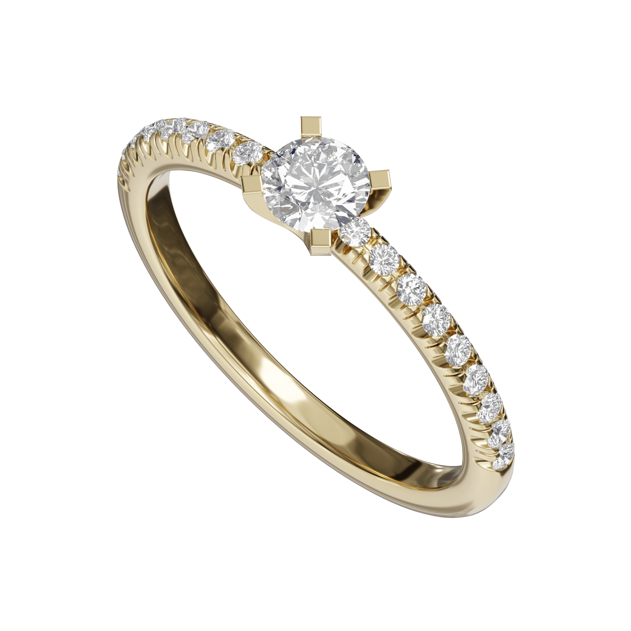 0.48 ctw Diamond Sparkle Line Ring - Image 5