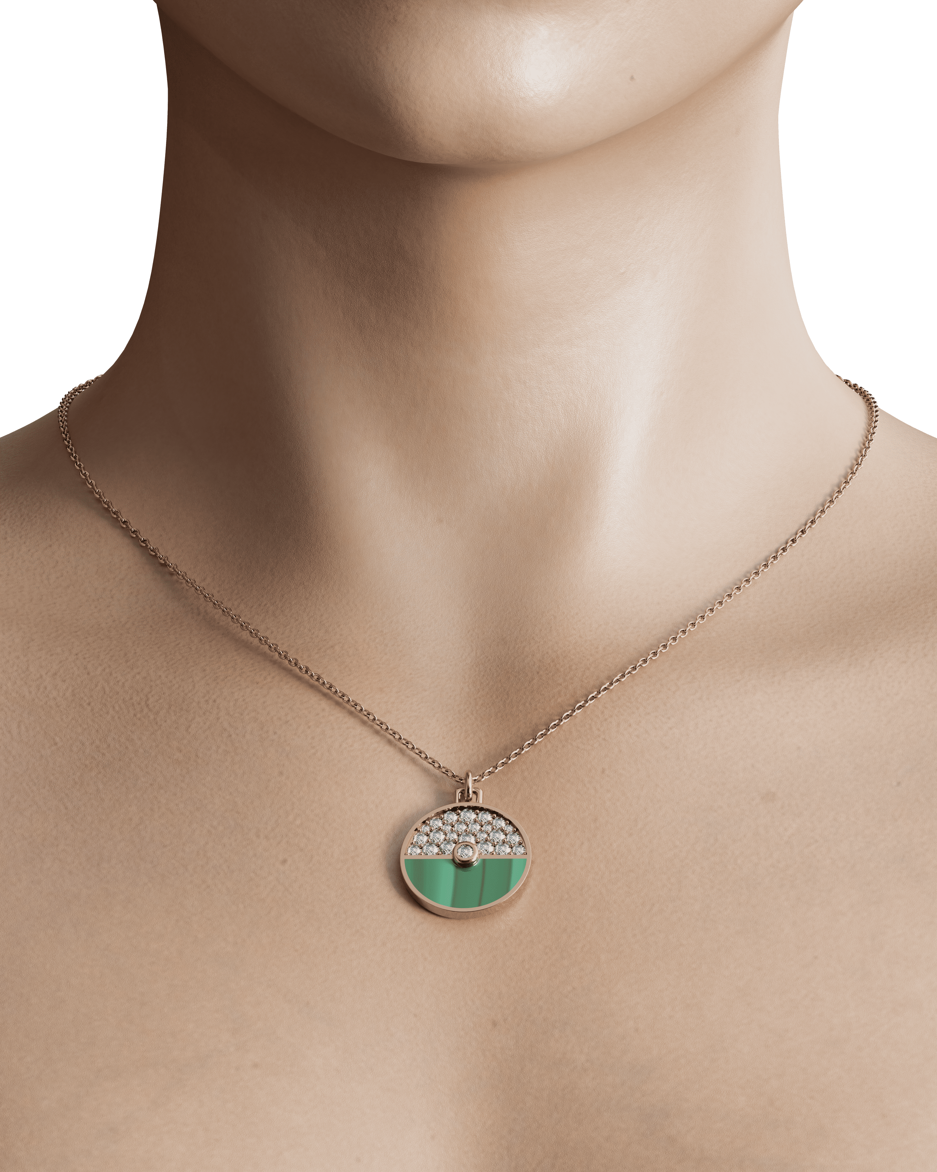 Twin Souls Malachite Kolye - Görsel 3